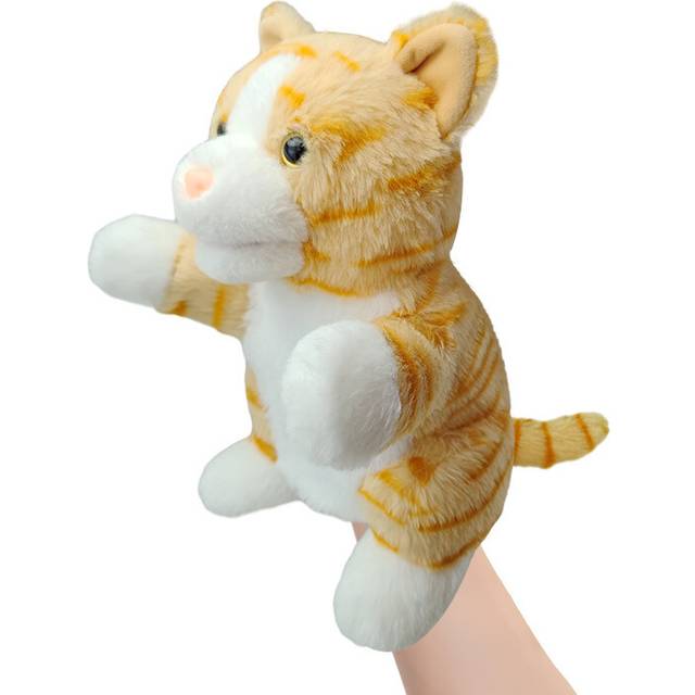 (Cat) Animal Jungle Stuffed Animal Pp Cotton Hand Puppet Cartoon Children Toy Cute
