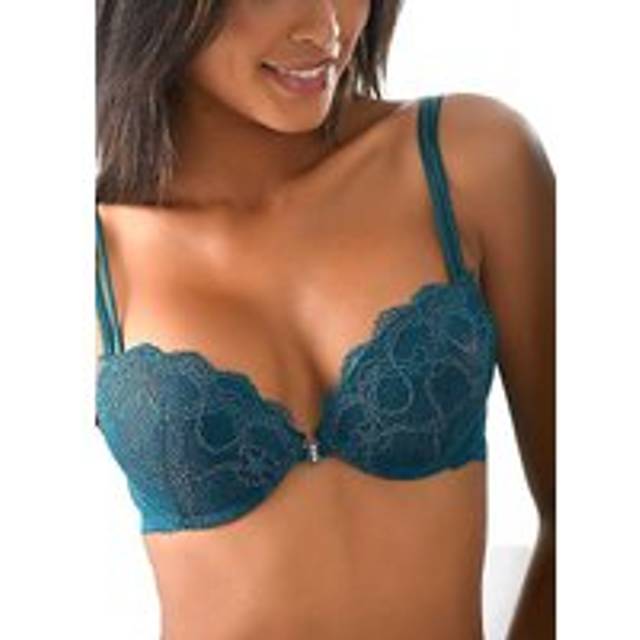 LASCANA Push-up Bra with Front Fastening - Emerald