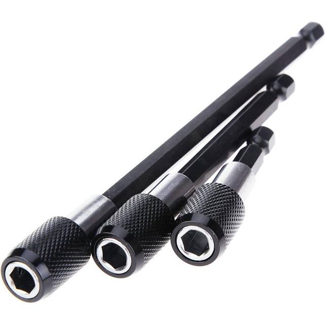 3Pcs Screwdriver Extension Bits Quick Release 1/4 Hex Shank Holder Drill Bit Magnetic 3Pcs