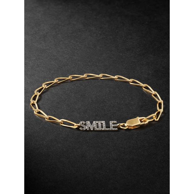 YVONNE LÉON - Smile 18-Karat Gold Diamond Bracelet - Men - Gold