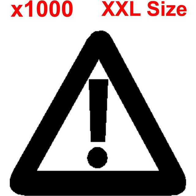 (1000) XXL WARNING DANGER CAUTION shipping label adhesive warning sticky sticker 100x150mm