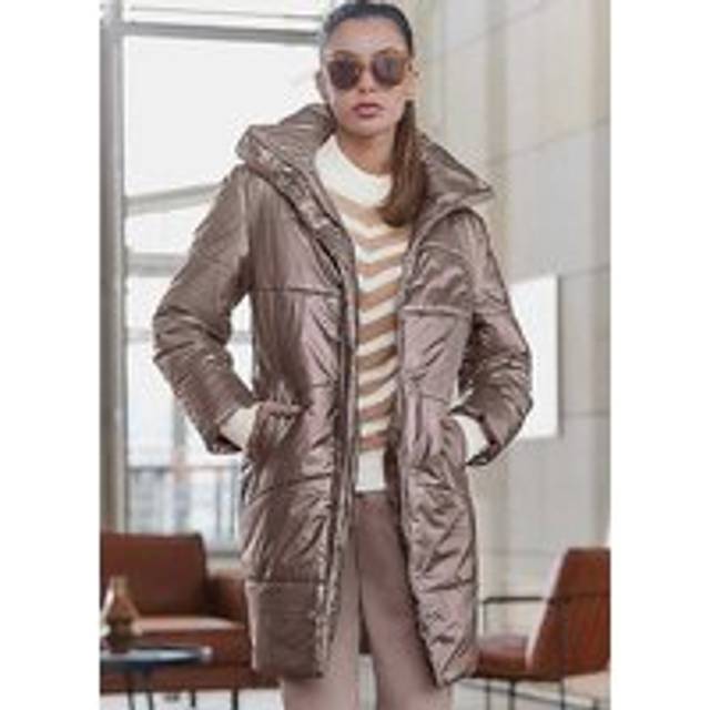 Heine Quilted Coat - Metallic