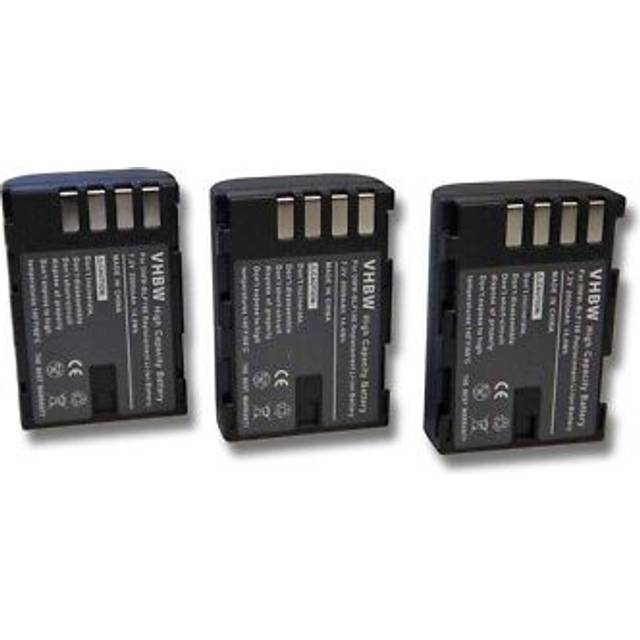 3x battery for panasonic lumix dmc-g9 dc-gh5 dc-gh5m dc-gh5l dmc-gh3 1100mah
