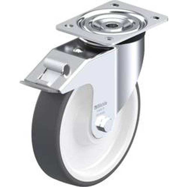 Blickle wheel Ø 200 mm, max. load 400 kg, wheel Ø 200 mm, max. load 400 kg, swivel castor with wheel stop