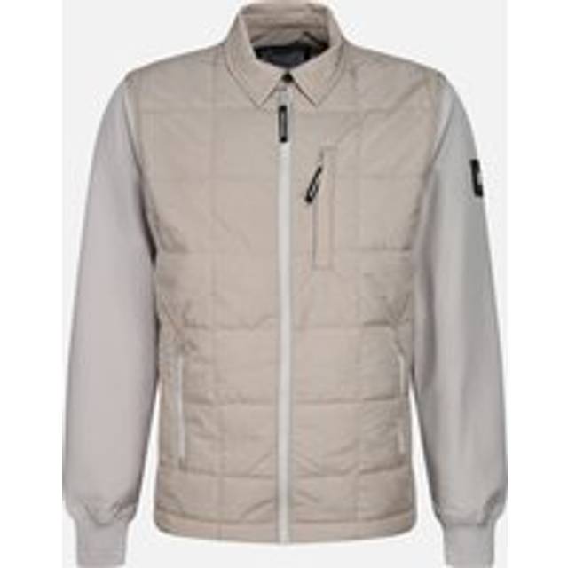 Weekend Offender Men's Los Amigos Soft Shell Quilted Mens Nylon Jacket - Pumice - Cream - Size: Regular/40