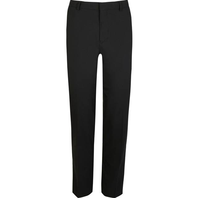Mens River Island Black Slim Fit Smart Trousers - 28L
