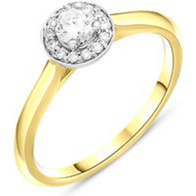 18ct Yellow Gold 0.31ct Diamond Round Cluster Ring - Yellow Gold