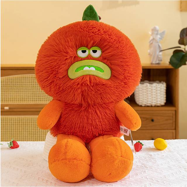 (Red, 60cm/23.62in) Plush Toys Cute Cartoons Hilarious Dolls Funny Expressions Fruits