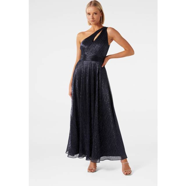 Billie Asymmetric Plisse Maxi Dress - Navy - Celebrating modern femininity, Australian label Forever New is all about alluring prints and flattering silhouettes. Bringing an air of luxury to the everyday, Forever New's striking attention to detail- from delicate lace to intricate stitching- lifts each piece giving it covetable status. Whether it's a wedding guest outfit or a sharp suit you're looking for, Forever New's latest collection has something for every occasion.