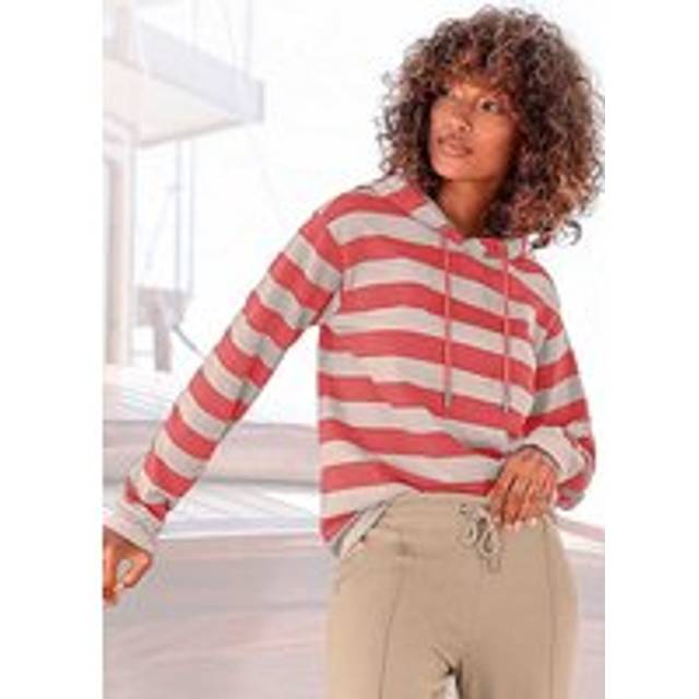 H.I.S Long Sleeve Hoodie - Red Stripe