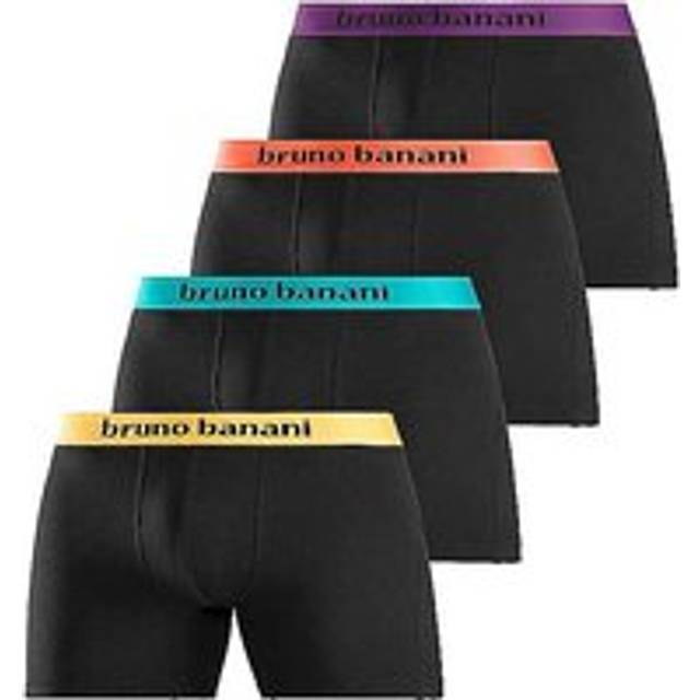 Bruno Banani Pack of 4 Long Boxer Shorts - Navy