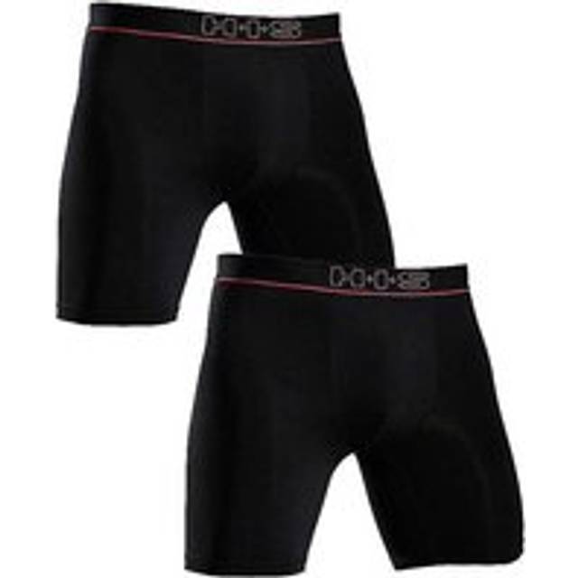 H.I.S Pack of 2 Long Leg Boxer Shorts - Black
