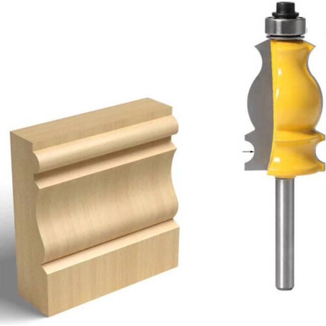 (6mm shank) Shank Architectural Cemented Carbide Molding Router Bit Trimming Wood Milling Cutter