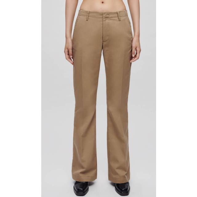 RE/DONE Mid-Rise Flared Trouser Khaki Jean