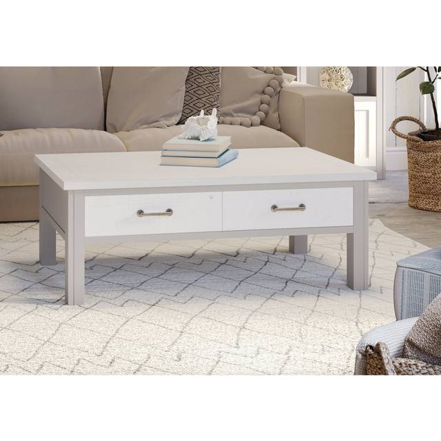 Molly and Milo London Silver Shale - Coffee Table With Four Drawers, Grey