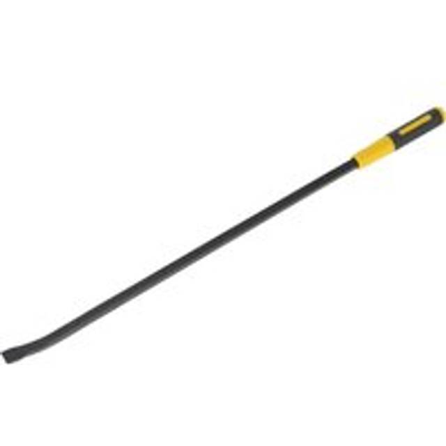 900mm Heavy Duty 25Ã Pry Bar with Hammer Caps - Hardened Steel Shaft - Soft Grip