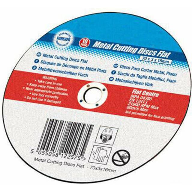 QTY 10 115 x 3 x 22.2mm Metal Cutting Discs Flat For Angle Grinder