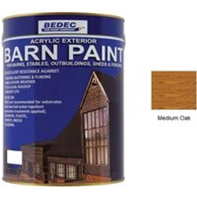 Bedec Barn Paint - Medium Oak - Semi-Gloss - 2.5 Litres