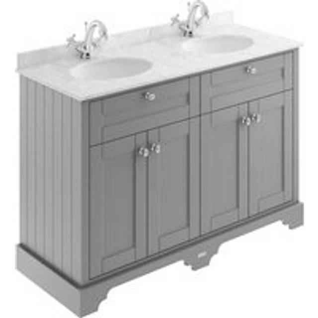 Hudson Reed Old London Storm Grey 1200mm Grey Marble &amp; 1TH Basin V