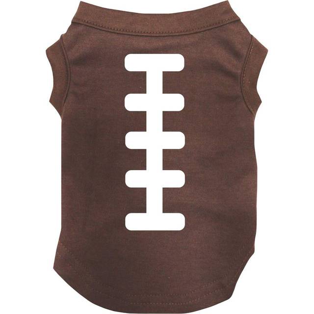 Petitebella Rugby Print Puppy Dog Shirt (Brown  XXX-Large)