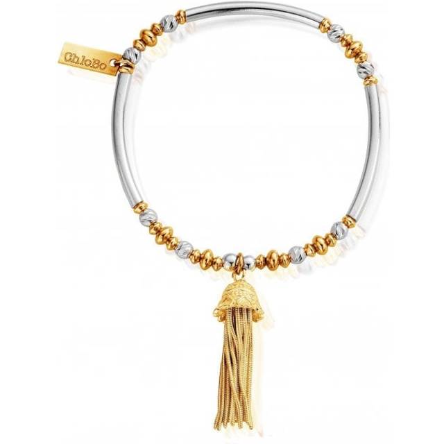 ChloBo Gold and Silver True Love Tassel Bracelet GMBNFDS1132