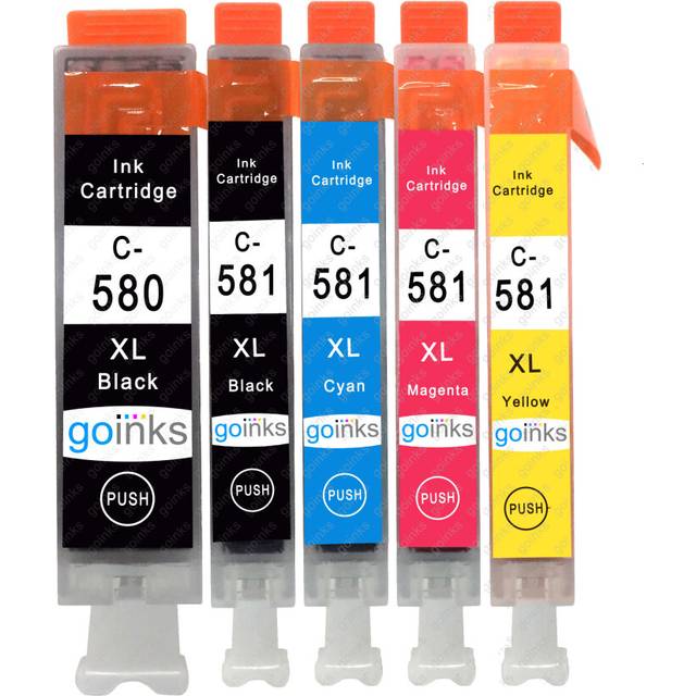 5 ink cartridges for canon pixma ts6250 ts705a ts8251 ts8352a ts9155 - xl set