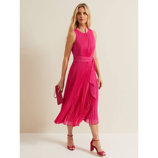 Phase Eight Simara Pleated Midi Dress