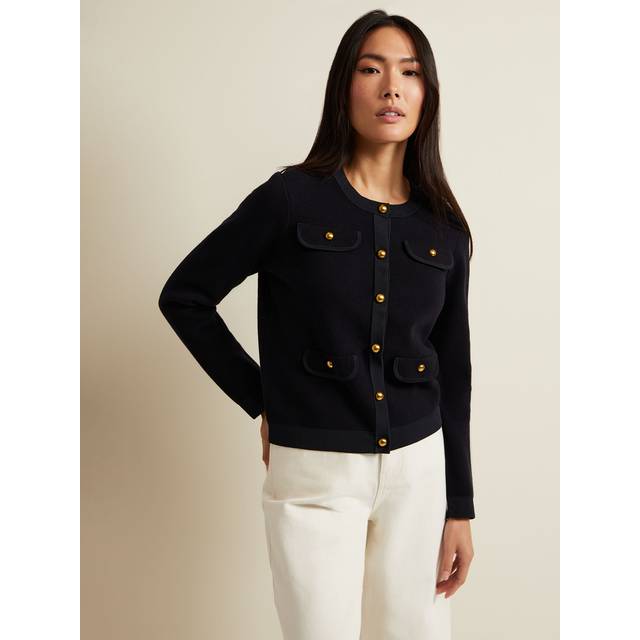 Phase Eight Libby Knitted Jacket, Navy