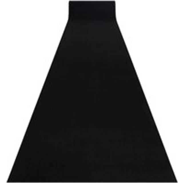Rugsx - Runner anti-slip rumba single colour gum black 60 cm black 60x300 cm