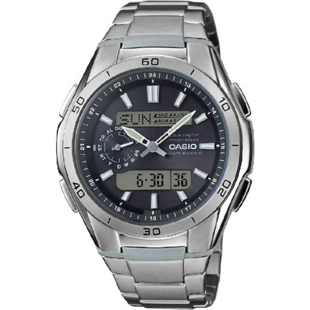 Casio wave ceptor wva-m650td-1ajf atomic radio men watch titanium japan za-797