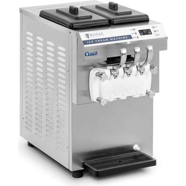 Mjukglassmaskin - 1350 W - 16 l/h - LED - 3 smaker - Royal Catering RCSI-18A
