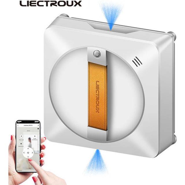 (white, APP) Robot Window Cleaner Liectroux Yw710 ,dual Water Spray,smart Memory,high Vacuum Suction, Laser Sensor, Home Wall Glass Cleaning Robot