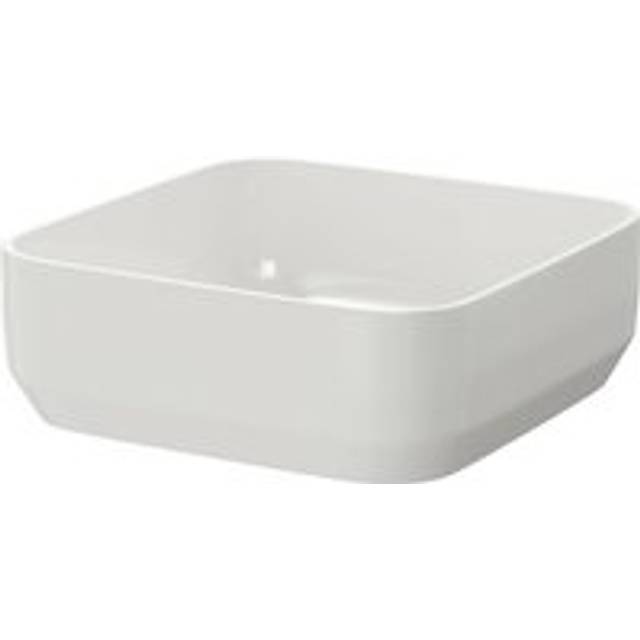 Wholesale Domestic Moura Square Countertop Basin | White | Ceramic | 365mm x 365mm