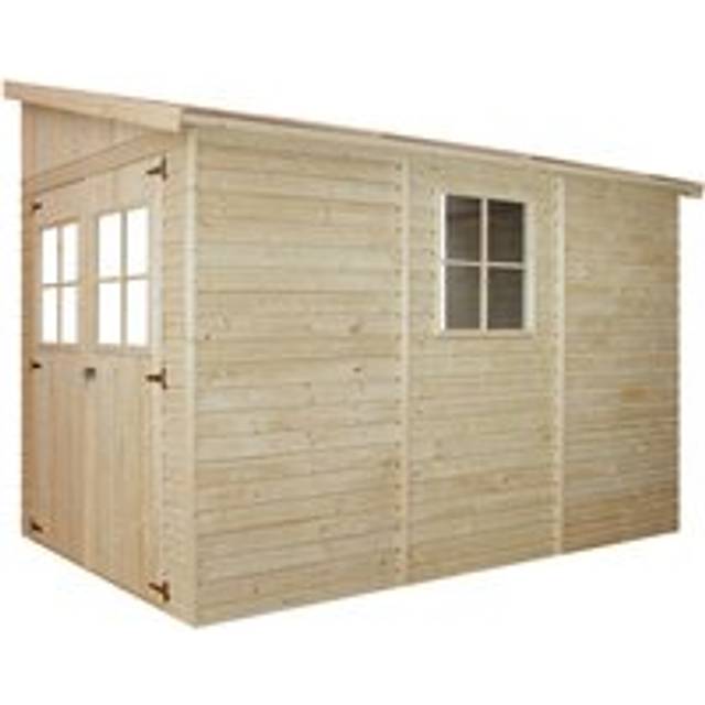Wooden Garden Shed - Lean-To Shiplap Wooden Shed 7x10 ft/6m2 - Sheds and Outdoor Storage - Wooden garden storage shed, 17 mm planks Timbela M339
