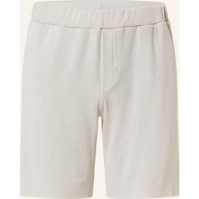 Reiss Mens Silver Conor Elasticated-waist Regular-fit Stretch-woven Shorts Xl - SILVER