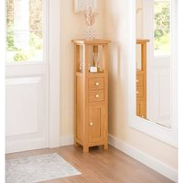 Hallowood Furniture Waverly Oak Open Top Tower Cabinet - One Size