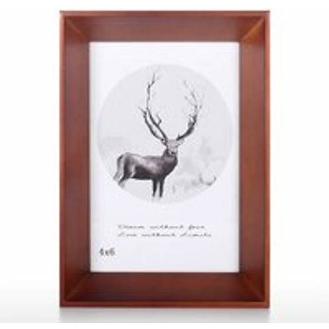 Rose - Brown Frame, Rustic Frame, Desk Display, 4X6