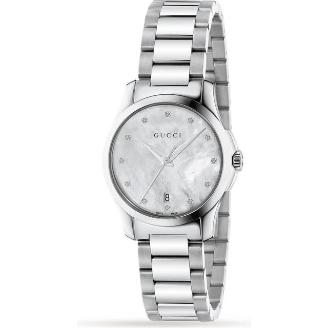 Gucci Womens YA126542 Ladies Watch - Silver Stainless Steel - One Size