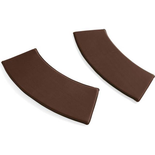 HAY - Seat Cushion for Palissade Park Dining Bench In/In Set of 2 - Iron Red - Dynor &amp; kuddar - Ronan &amp; Erwan Bouroullec - Röd