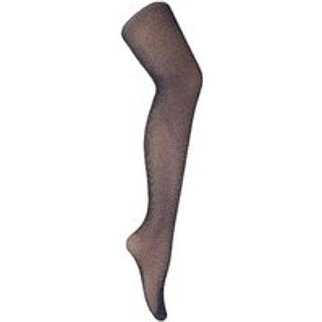 Sock Snob Womens Fishnet Tights for Women with Glitter - Silver - Medium