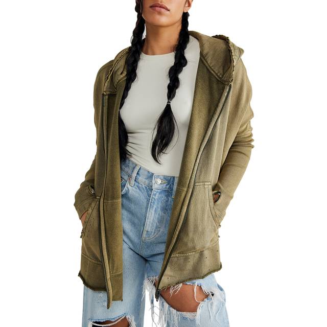 Free Cloud Cardigan in Army - S