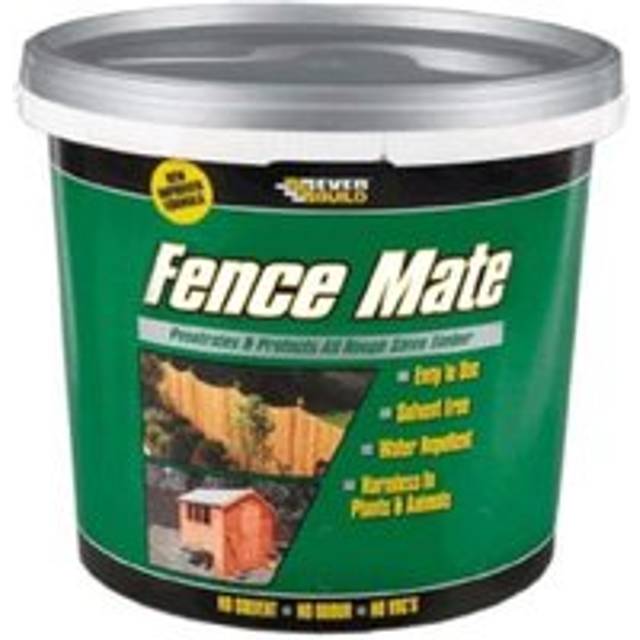 Everbuild Shed & Fence Mate, Rustic Red 5 Litre Plastic Bucket - Limited stocks, use by date expired but perfectly usable