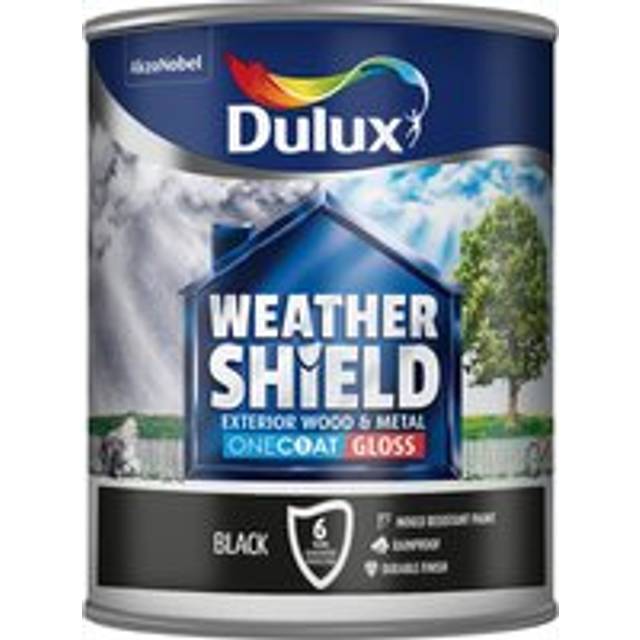 Dulux Weathershield One Coat Exterior Gloss - Black - 2.5L