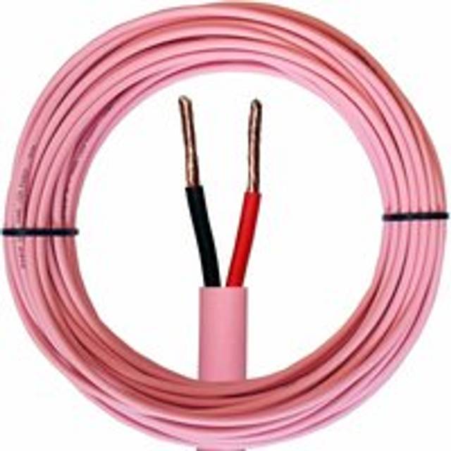 50m Low Smoke Speaker Cable - 16 AWG 1.5mm 6A - CCA LSZH 100V Double Insulated - Multi - One Size