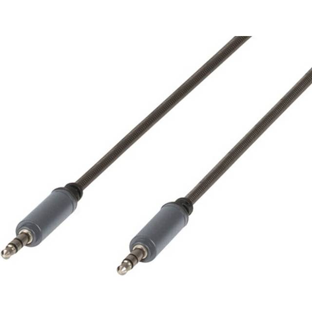 3.5mm Stereo Stainless Armoured Audio Cable (1m)