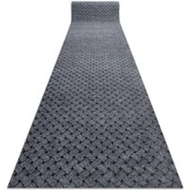 Rugsx - Runner - Doormat antislip 100 cm vectra 902 outdoor, indoor light grey grey 100x1400 cm