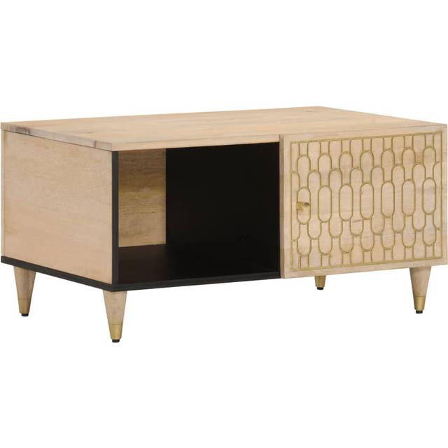 vidaXL Soffbord 80x50x40 cm massivt mangoträ