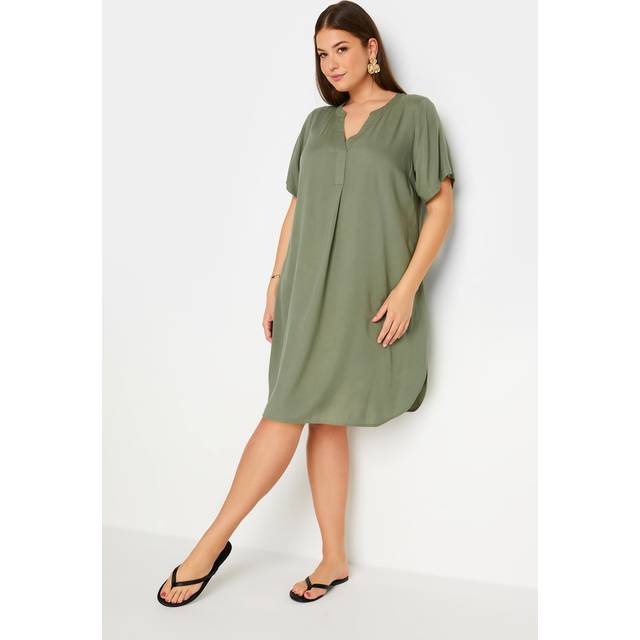 Yours Tunic Dress Khaki, Green, Size 22-24, Women