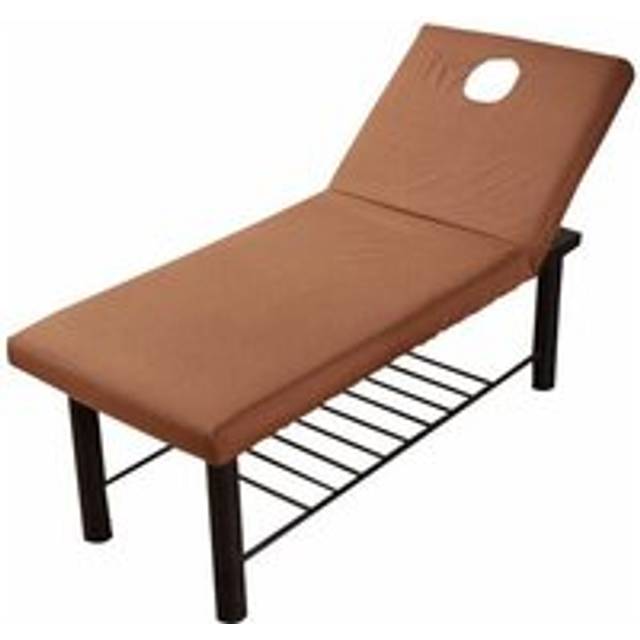 Rose - Massage Bed Sheet, Beauty Massage Sofa Cover with Face Hole, Elastic Edge (Brown)