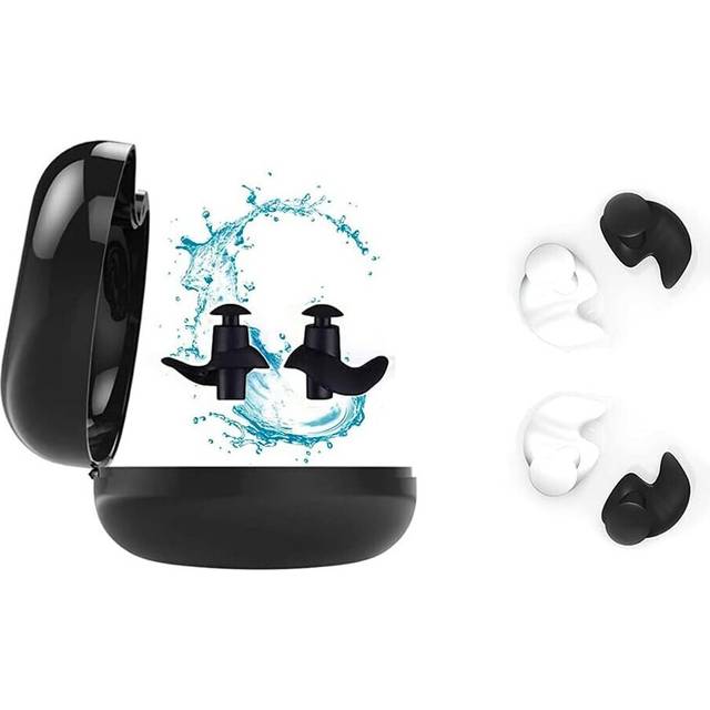 Pairs of Reusable Waterproof Silicone Ear Plugs for Swimming, Showering, Surfing and Other Water Sports